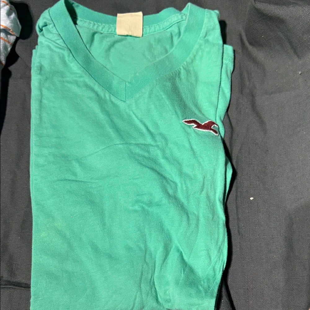 Hollister Green Short Sleeve Tee